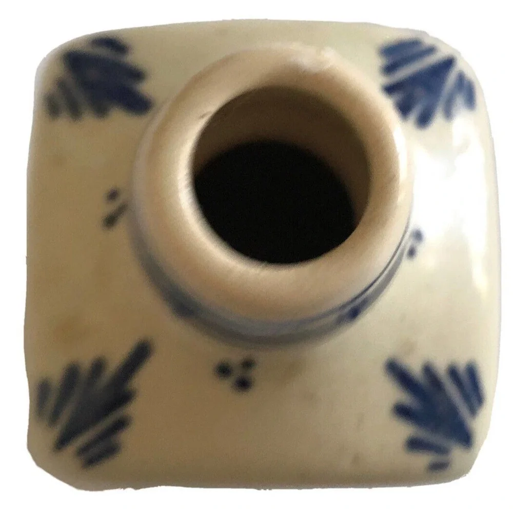 Vintage Delft Holland Porcelain Spirit Bottle 5.25